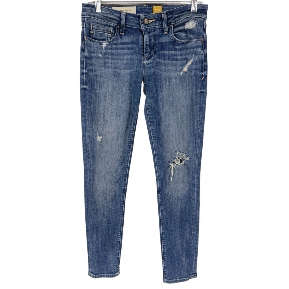 Anthropologie Pilcro and the Letterpress Stet Distressed Low Rise 25